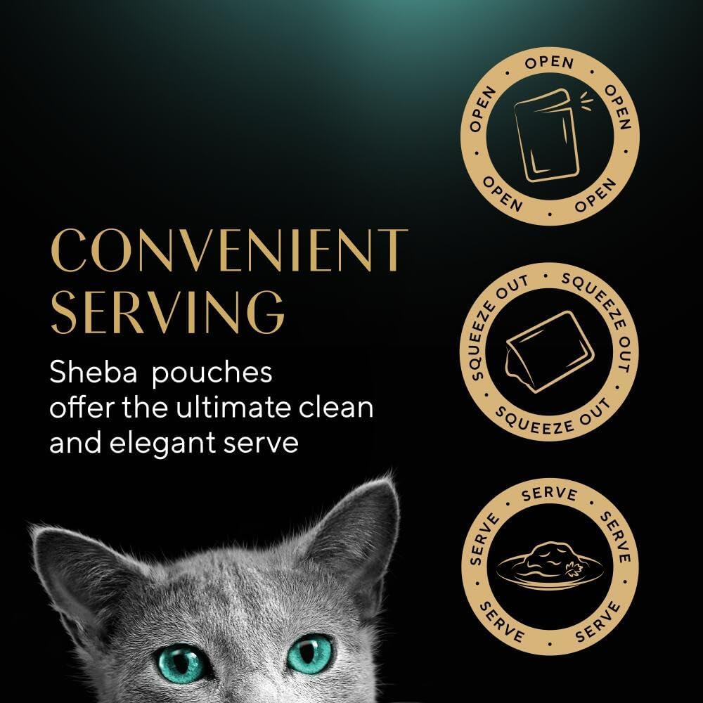 Fine Flakes in Jelly – Fish Collection – Wet Cat Food Pouches for Adult Cats – 40X85G Pack