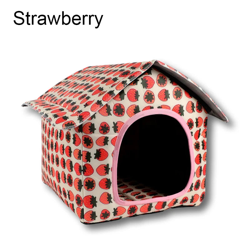 Waterproof Cat House for Outdoors Rainproof Pet Cat Cave Sleep Beds Tent Home Foldable and Washable for Small Dog Puppy Supplies