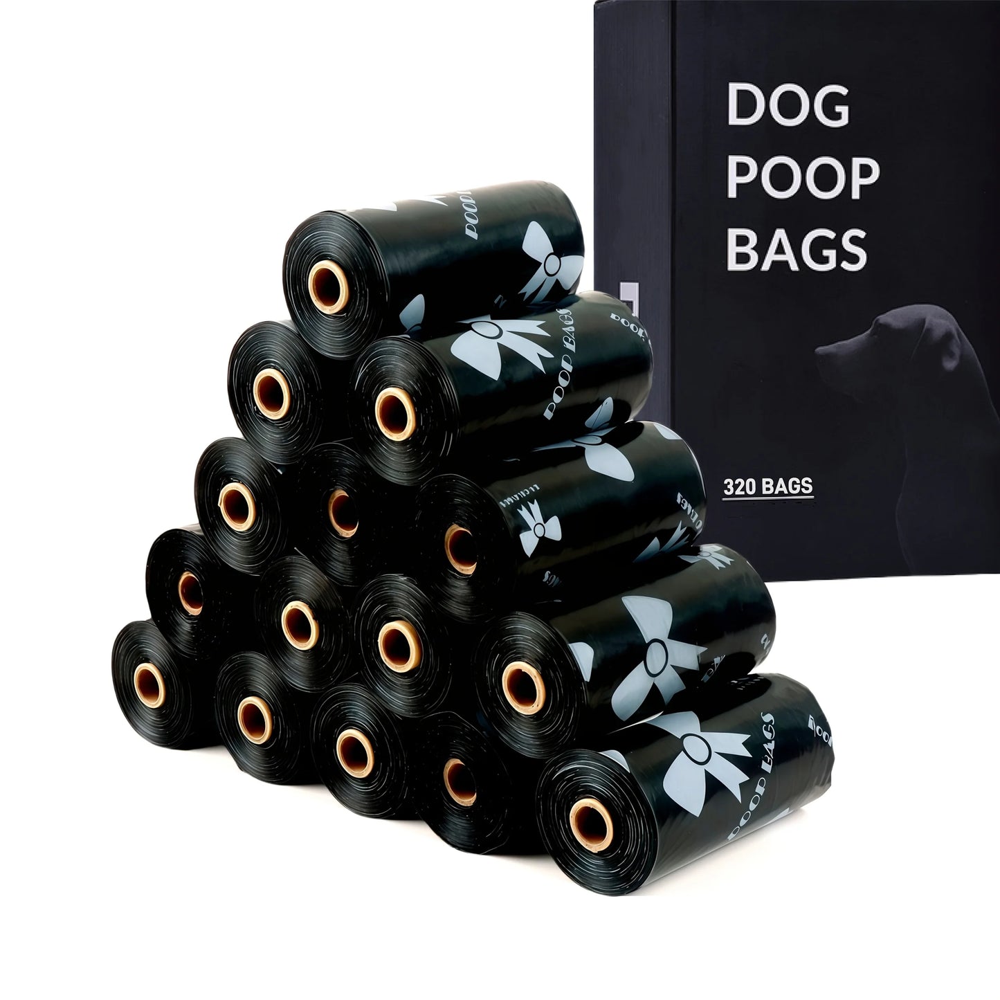 150 Count Heavy Duty Dog Poop Bags Trash Bags,Cleaning up All Kinds of Small Garbage, Pretty Pattern,Outdoor Travel Supplies