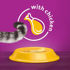 - 1+ Adult Dry Cat Food - 7Kg - Biscuits Made with Chicken - Bulk Cat Food Bag